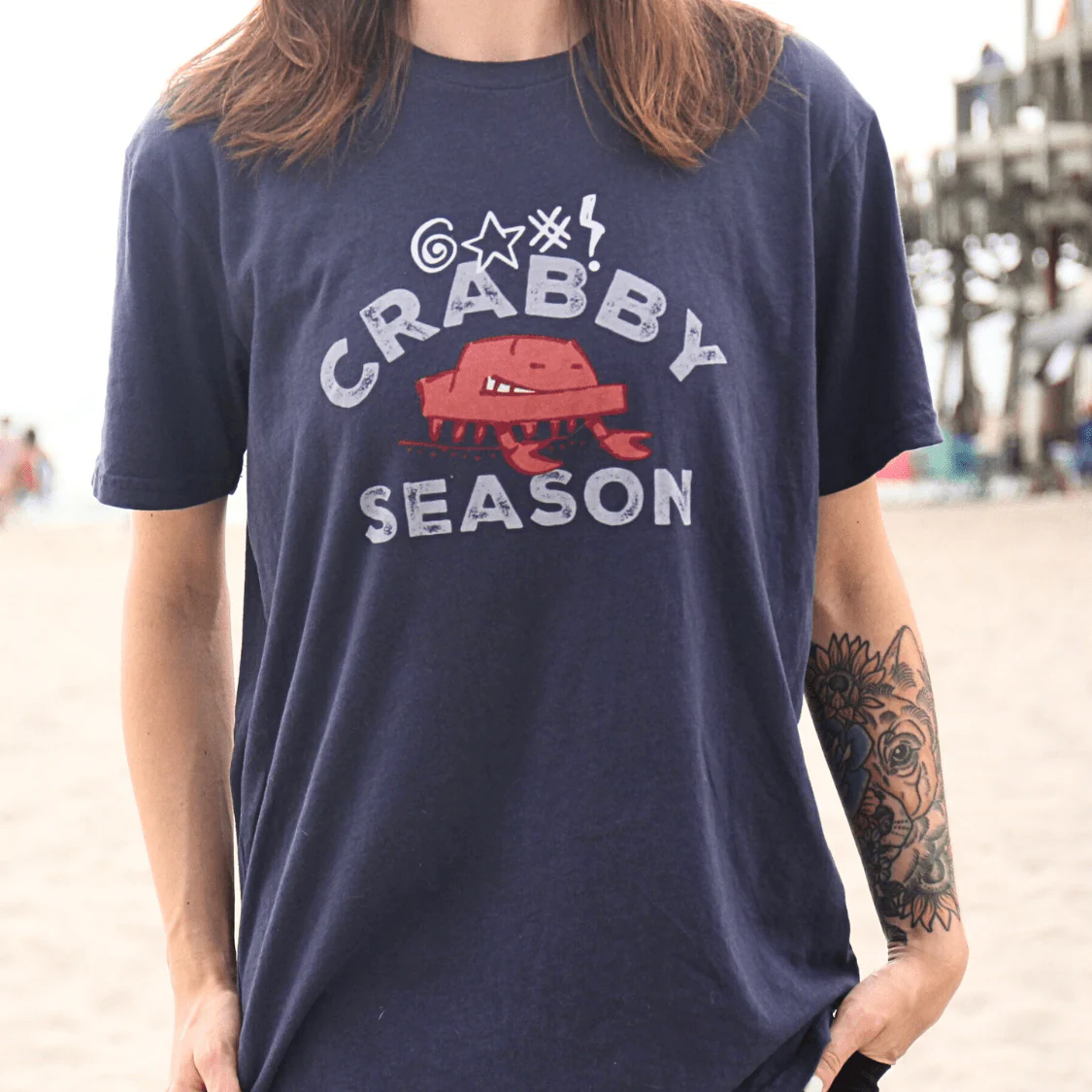 'Crabby Season' Short Sleeve Tee - Image 3