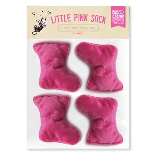 Little Pink Sock Catnip Toys - Image 3