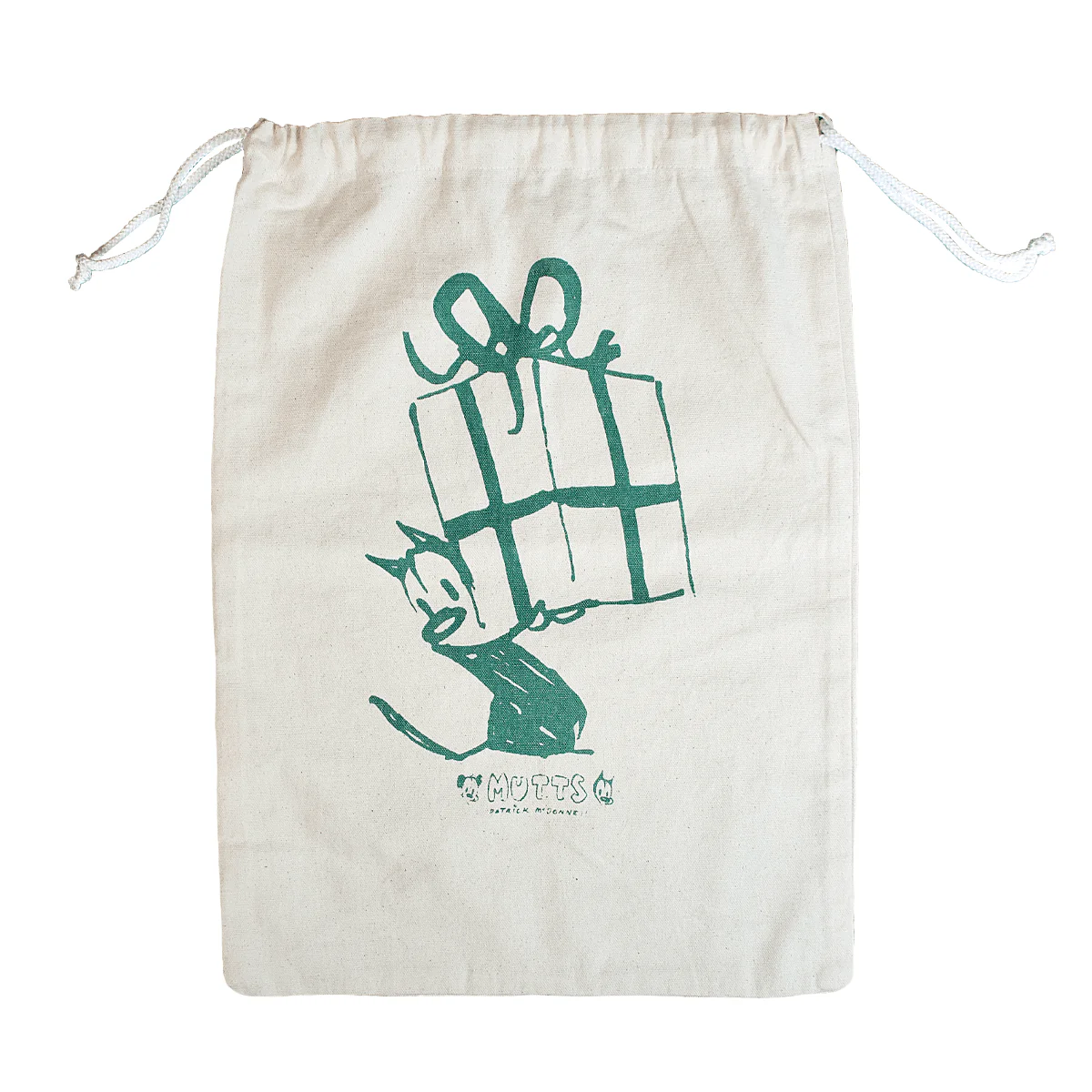 'Merry Mooch' Drawstring Gift Bag - Image 3
