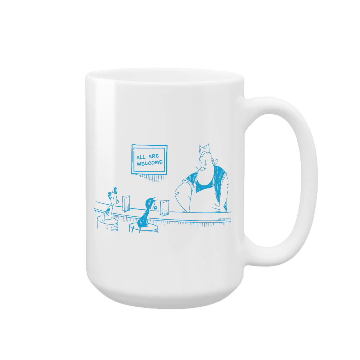 'Service With A Smile' Mug - Image 4